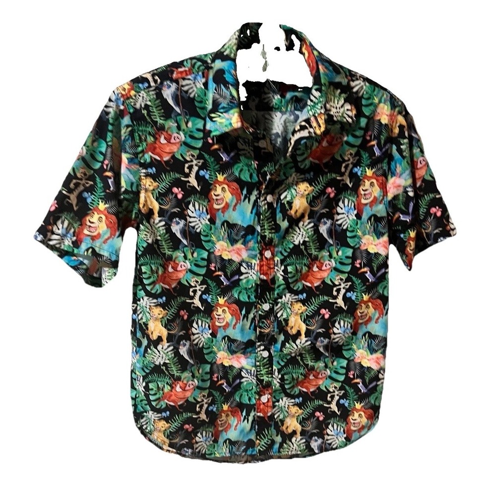 Fandom Rules Lion King Shirt Mens XS Black Excellent Disney Simba Pumbaa Timon